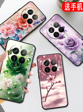 秋昊适用于realmegt5pro手机壳Gt5pro唯美reaimegt5pro春天真我gt5pro防摔真我Gt5pr0保护套RMX3888花卉rmx38