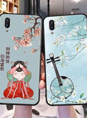 网红秋昊适用于vivoy93手机壳v1818a新款Y93S精准开孔v1818t防摔v1818ca软壳v1818ct耐用好运连连简约文字潮V