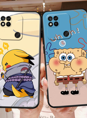 秋昊适用于红米10A手机壳redmil0A卡通红迷十A水墨花。redml10A文字hongmi 10a保护套220233L2C外壳红迷10a学