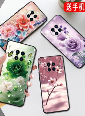 秋昊适用于华为Mate30Pro手机壳lio-an00山茶花玫瑰mate30epro高级感华为mate30pro春天桃花lio-an00防摔保护