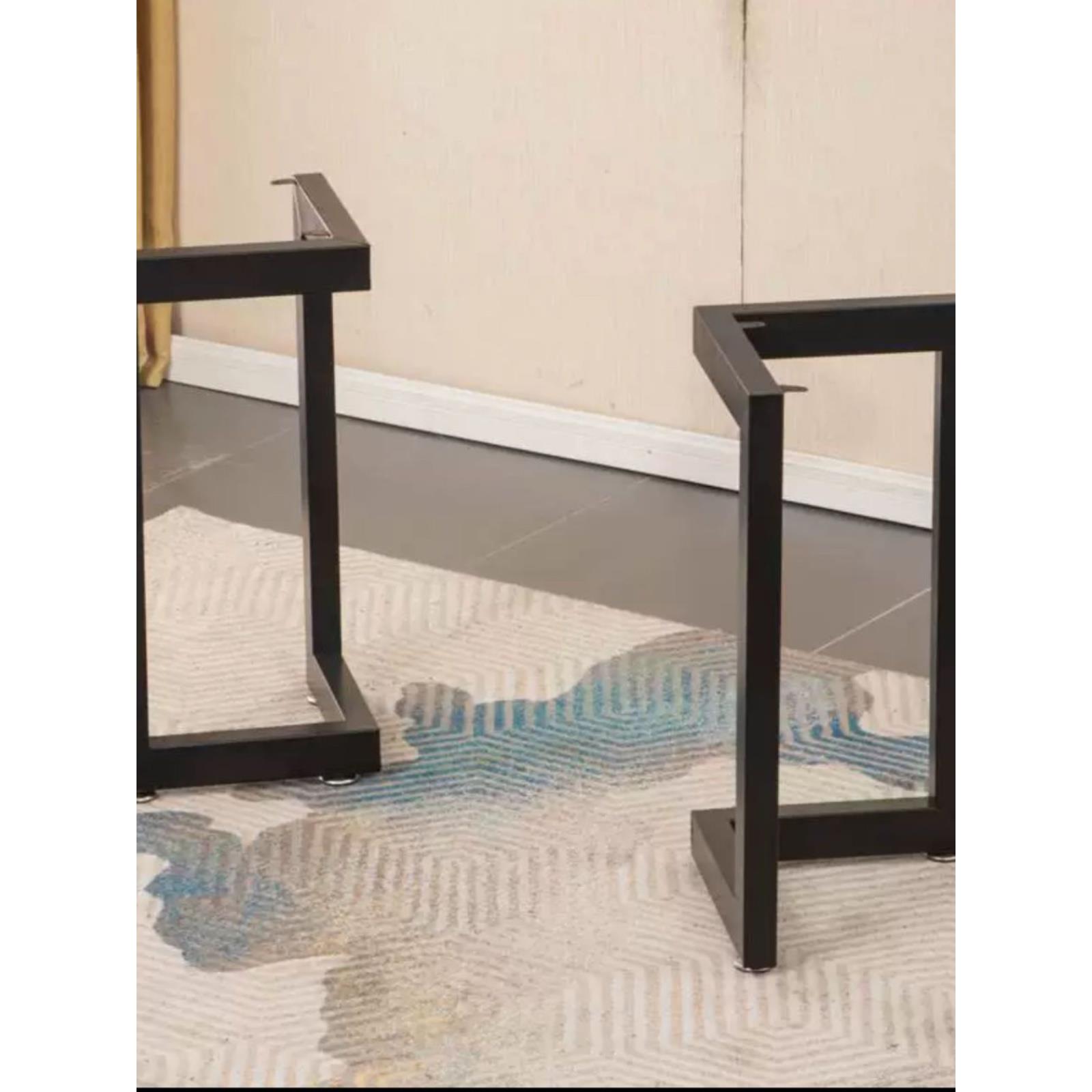 铁艺桌腿支架餐桌脚架茶几支撑架吧台书桌子腿金属办公会议桌底座