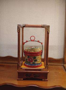 潮汕春盛竹编手绘竹篮子中秋春节送礼传统节日潮州竹编春盛