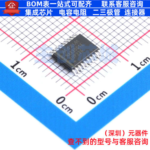 转换器/电平移位器 MAX3001EEUP+ TSSOP-20 MAXIM(美信) 全新原装