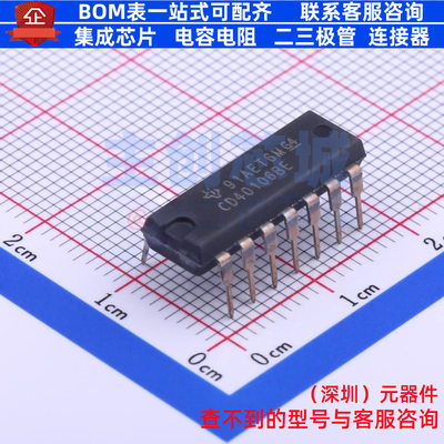 反相器 CD40106BE DIP-14 TI/德州 电子元器件配单全新原装