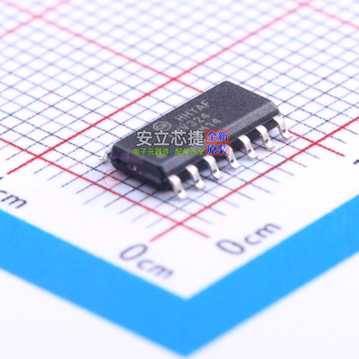 运算放大器 LMV324AM14X SOIC-14 onsemi(安森美) 电子元器件配单