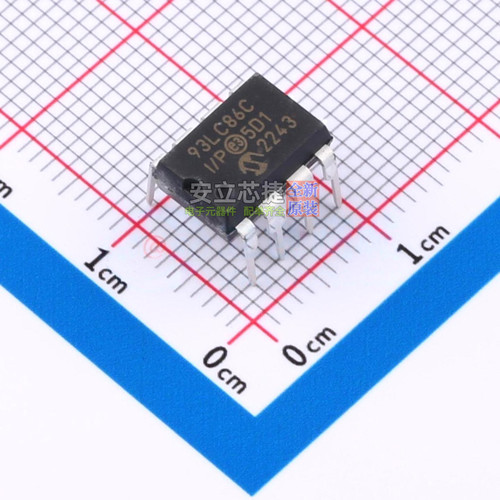 EEPROM 93LC86C-I/P PDIP-8 MICROCHIP(微芯) 电子元器件全新原装