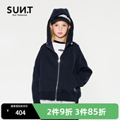 外套 中大童男女孩潮牌休闲开衫 suntomorrow童装 连帽卫衣春秋装