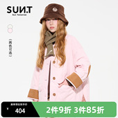 大童女童圆领休闲棉服外套 新款 suntomorrow童装 轻薄棉衣2025冬装