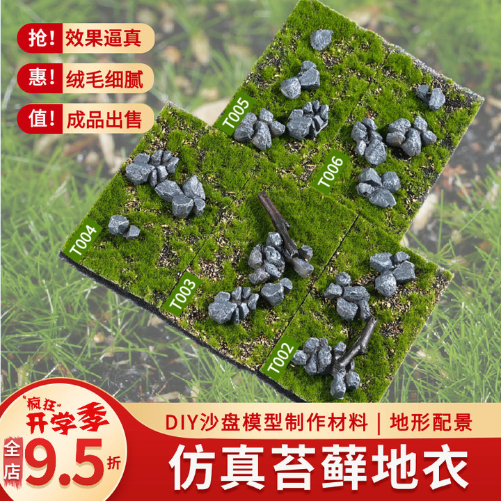 建筑沙盘模型材料微景观苔藓地衣