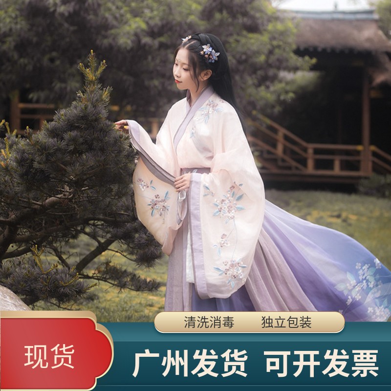汉服赏花出游古装出租超仙大摆摄影大学生毕业照演出舞蹈服装租赁