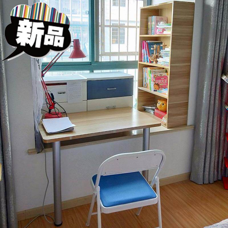 l飘窗桌子高低脚电脑台式桌延伸改书桌专用学习网红小北欧风长短