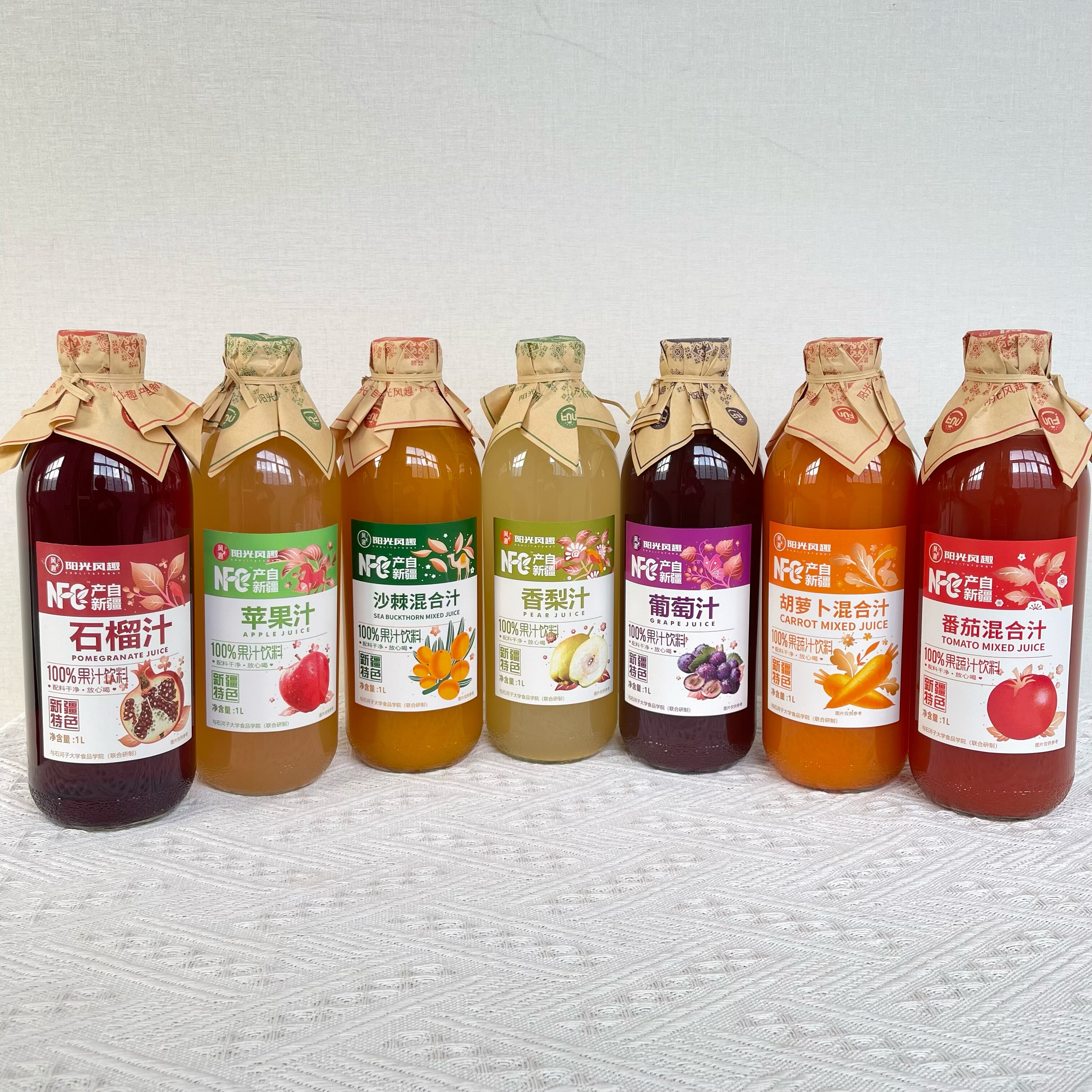 阳光风趣100%果汁饮料1L/果味/风味/果汁饮料