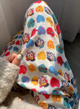 WALKING 2025春新品原田治双层纱布宽松睡裤棉纱家居裤女长裤纯棉