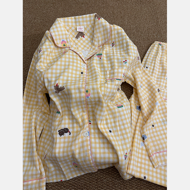 韩版少女卡通可爱睡衣女款