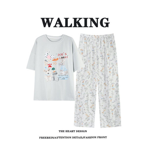 带胸垫纯棉睡衣女款夏季2026