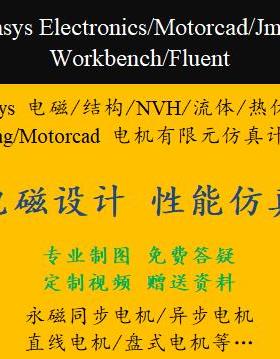 电机设计代做-Maxwell、Jmag、MotorCAD等电机电磁、多物理场仿真