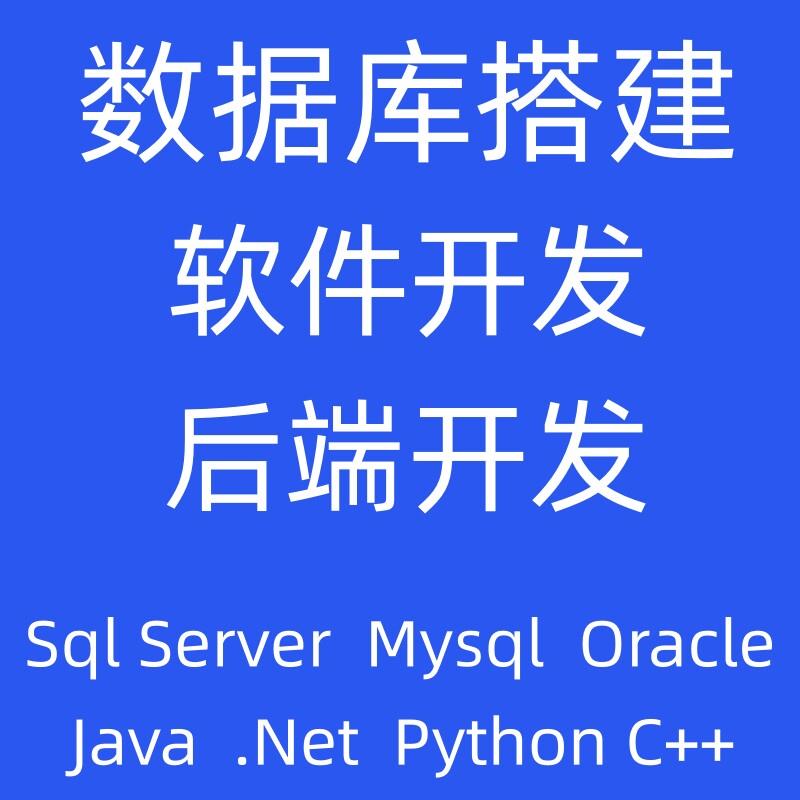 软体定制/数据库开 发搭建/SQL SERVER/API接口/系统定制/后端开图片