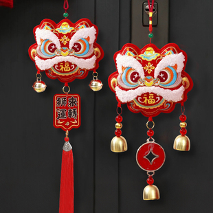 福字刺绣小挂件入户大门把手挂饰2026马年新款春节过年新年装饰品