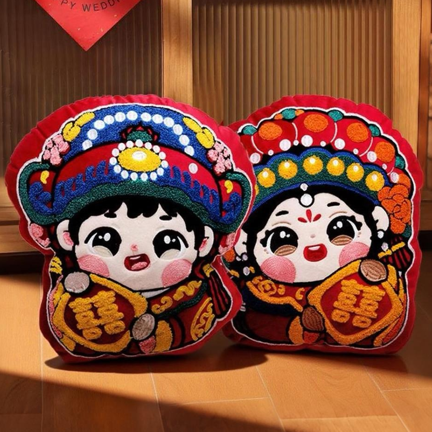 陪嫁压床娃娃一对结婚送新娘礼物