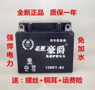 全新摩托车12v7a9a通用免维护干电瓶跨骑助力125钻豹踏板110弯梁