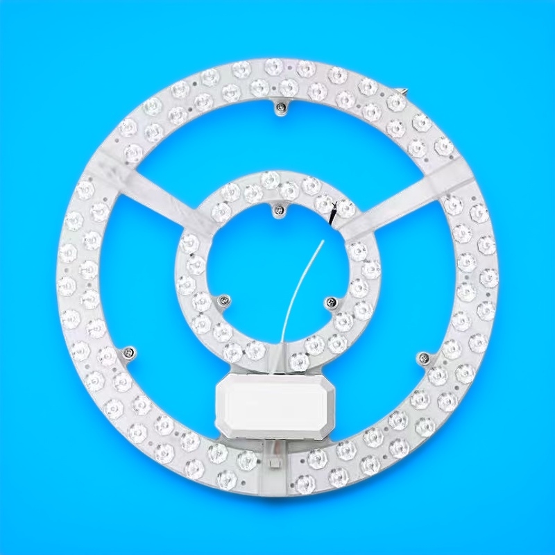 LED节能灯客厅圆形超亮吸顶圆灯芯大瓦数白光三色变光120W圆型