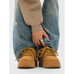 猫七寻男鞋2026新款冬季潮牌高级感情侣增高板鞋男生百搭休闲潮鞋