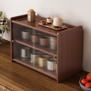 杯子置物架博古杯架水杯架咖啡收纳柜餐柜餐桌防尘柜茶水柜