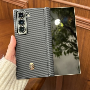 三星ZFold6手机壳W25心系天下保护套全包防摔适用W24中轴保护外壳Fold5防摔w23碳纤维纹zfold4凯夫拉纹w22男