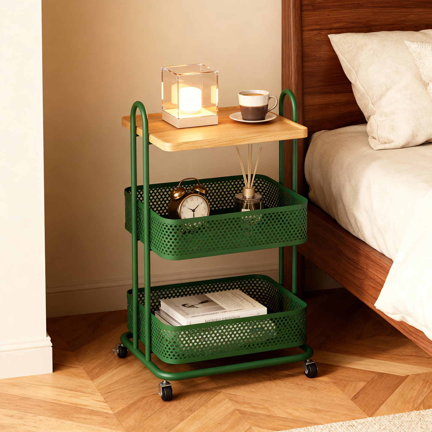 祖赛可移动不占空间小型床头柜