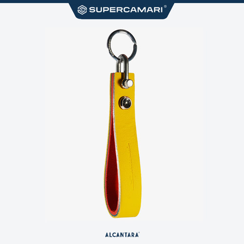 Alcantara头层牛皮高端钥匙扣圈