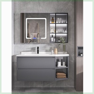 岩板台面轻奢浴室柜组合