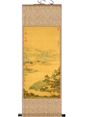 三阳开泰老子骑牛庐山名家字画