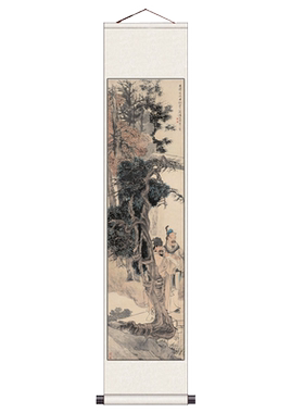 清代名家字画卷轴画高清微喷丝绸画绢画宣纸花鸟画轻奢国画装饰画