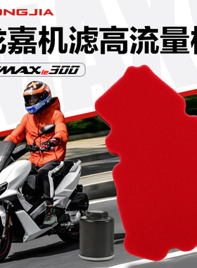 改装高流量空滤 龙嘉XDV250Si Vmaxie300空气滤清器机油滤芯机滤