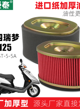 轻骑踏板车国四电喷瑞梦UM125空滤器QS125T-5A空气过滤芯改装配件
