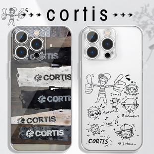 cortis手机壳苹果17华为vivo手绘同款iPhone16Promax周边OPPO小米15pro复古14马丁x严成玹专辑贴纸应援物适用