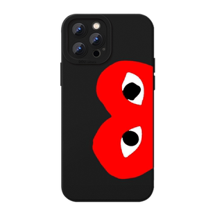 川久保玲手机壳苹果14华为mate60情侣iPhone15Promax小米13爱心OPPO潮牌vivo潮12日本时尚40个性创意适用联名