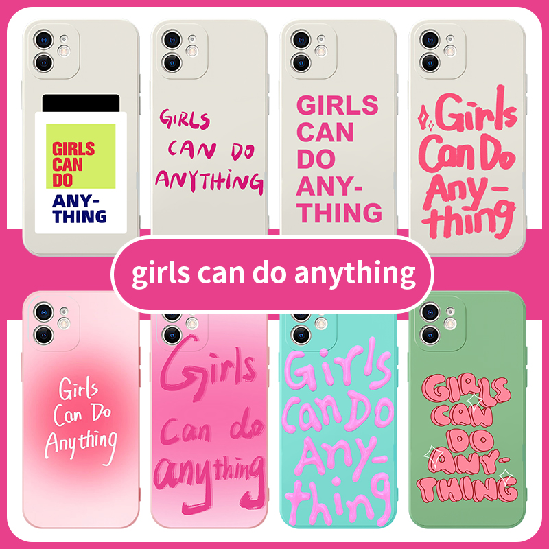 girls can do anything手机壳苹果13华为mate40