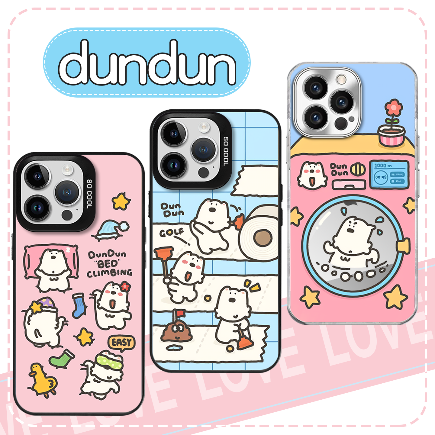 dundun手机壳苹果16pro华为pura70鸡iPhone15promax小米14西高地小狗vivo联名同款OPPO卡通可爱x小鸡镜面适用