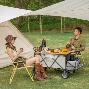 bavay北欢露营车pro户外折叠手推车儿童可躺野餐旅行野营地车F02