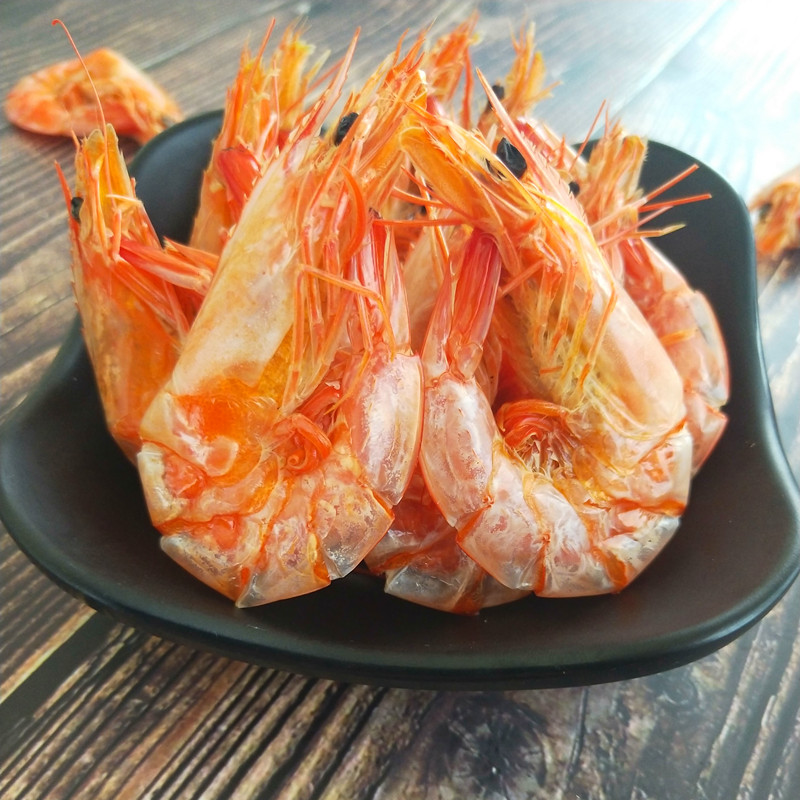 海鲜大号特级零食无盐500g烤虾干