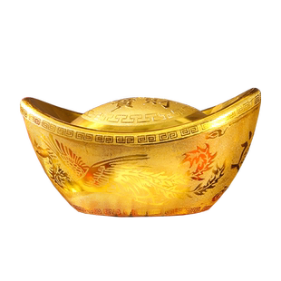 仿真金元宝春节装饰品塑料橱窗摆件新年吉祥招财进宝店铺场景布置