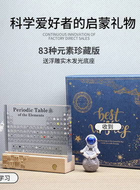 跨境现货化学元素周期表浮雕灯座