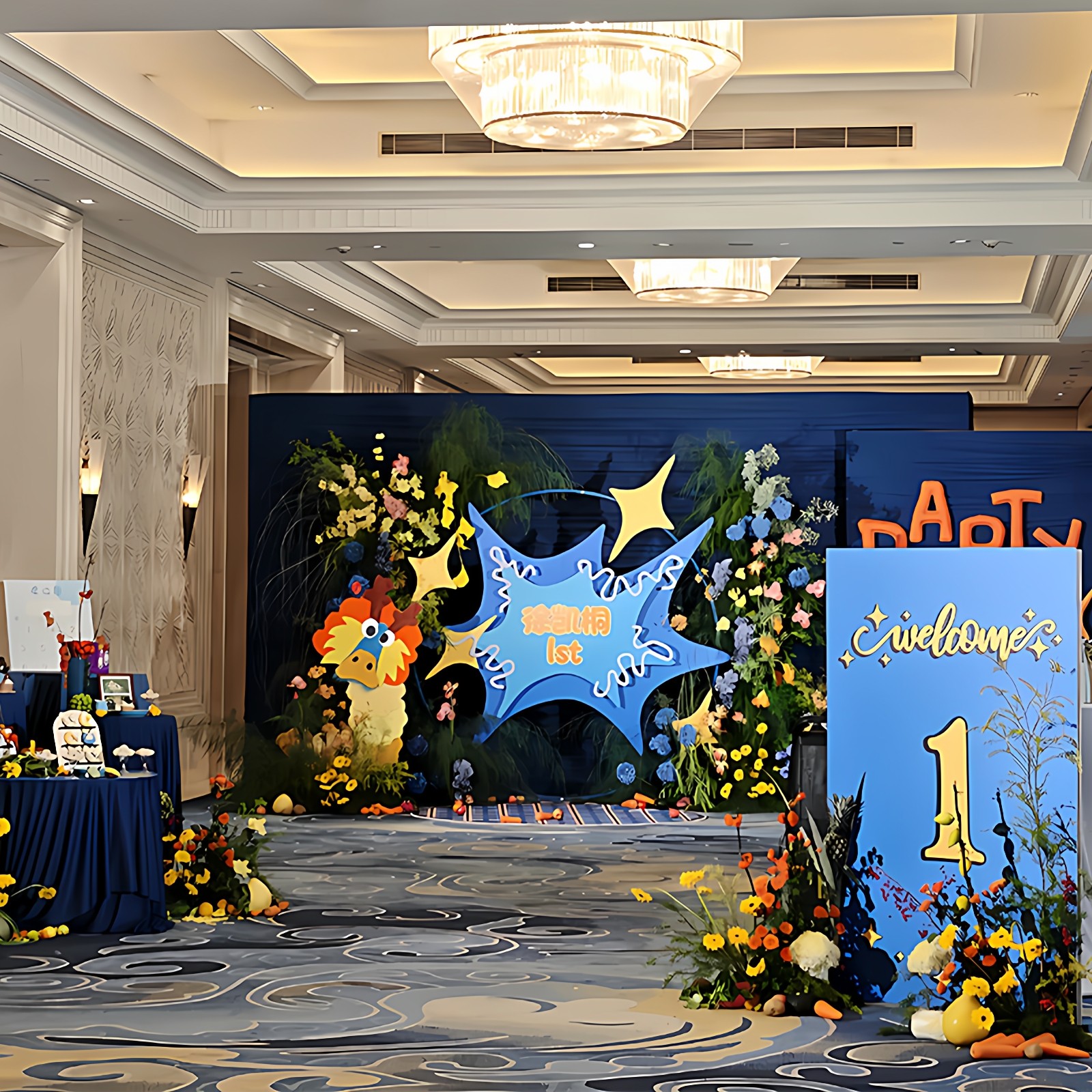 宝宝周岁生日布置装饰酒店包间韩系kt板背景墙派对套餐用品道具,节庆用品/礼品,装扮布置套餐,淘宝优惠券,粉丝福利购,淘宝优惠卷