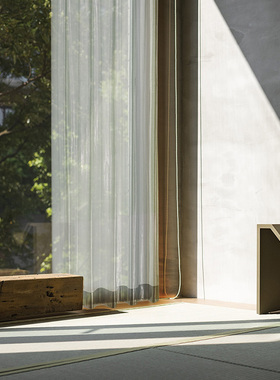 FUJU隔热窗纱日式新科技保温阳台防晒半透明环保材窗帘