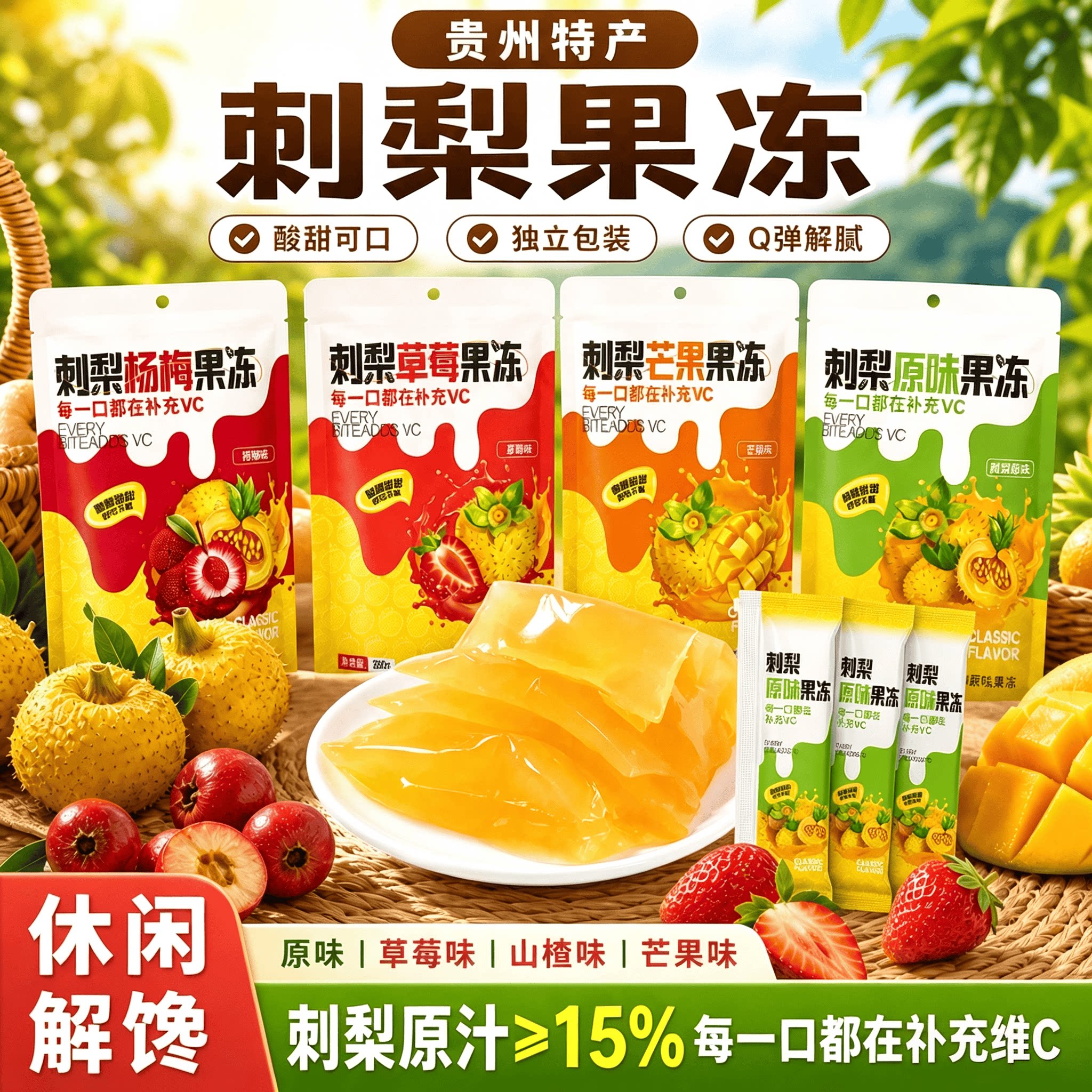 刺梨果冻】营养又健康的儿童零食图片