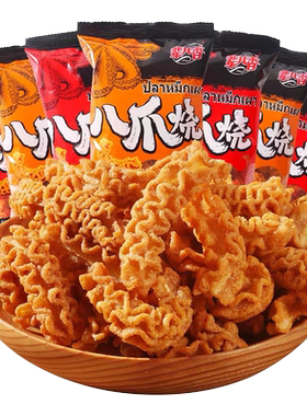 买8发16辈儿香八爪烧锅巴小零食