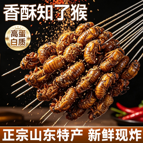 全网热销1亿单的高蛋白炸知了猴