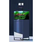 睿美心造高逸C2鱼缸底柜立式 水族箱金属边框蓝色超白玻璃一体式