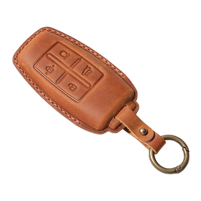 捷尼赛思疯马皮复古钥匙包真皮女